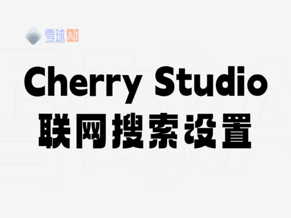 CherryStudio 联网功能设置教程